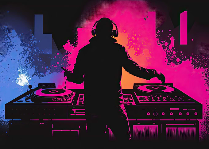 DJ in a concert AI Art