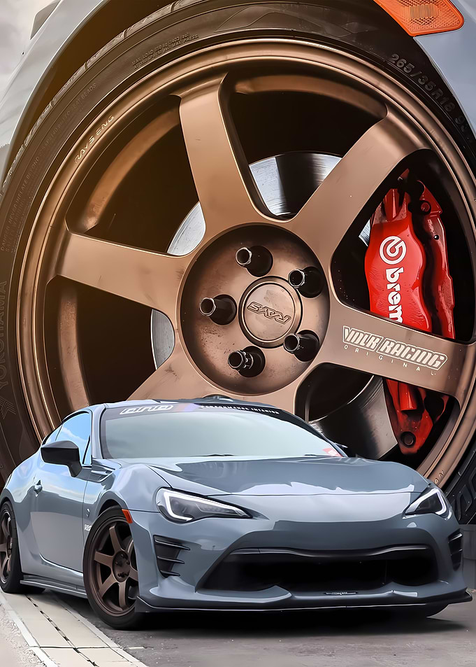 grey jdm car