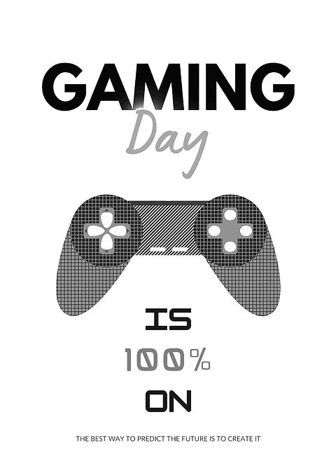 Cyber neon Gaming day