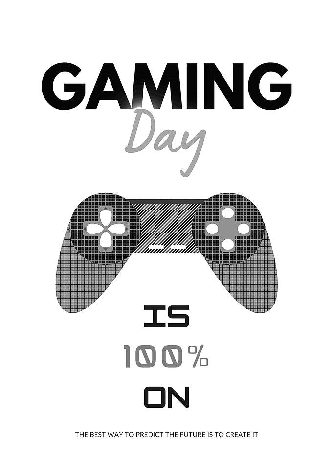 Cyber neon Gaming day