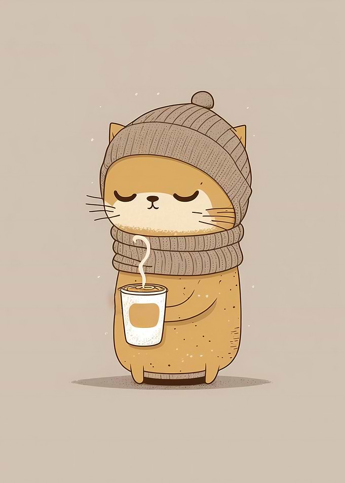 Coffee mug and beanie