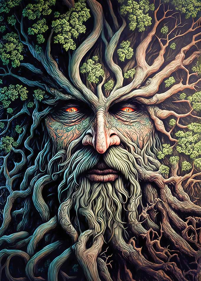 Elemental forest being