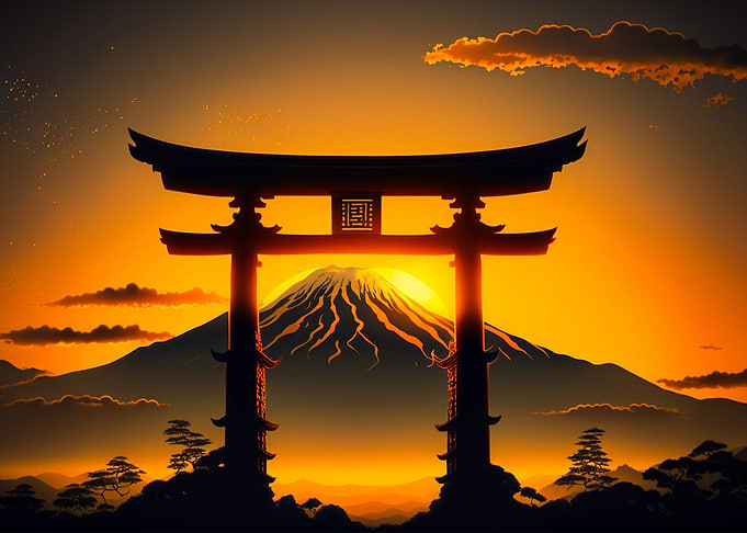japanese gate anime