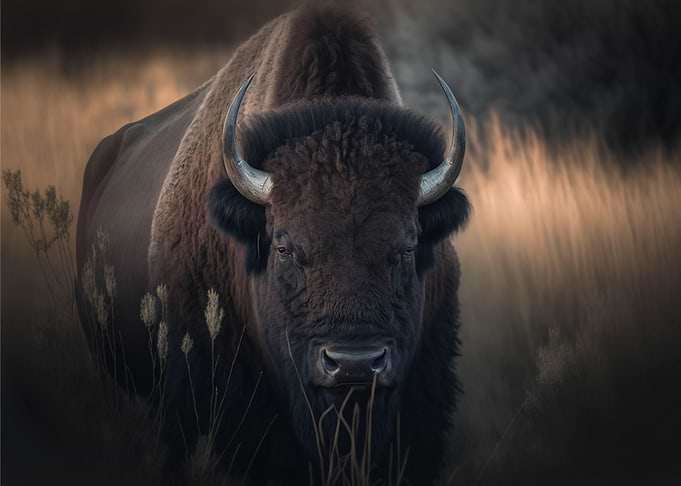 Bison Portrait