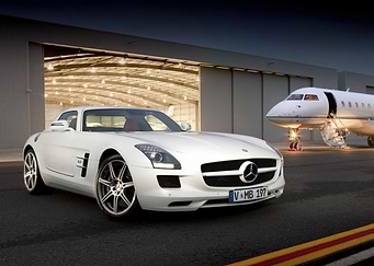 White Mercedes