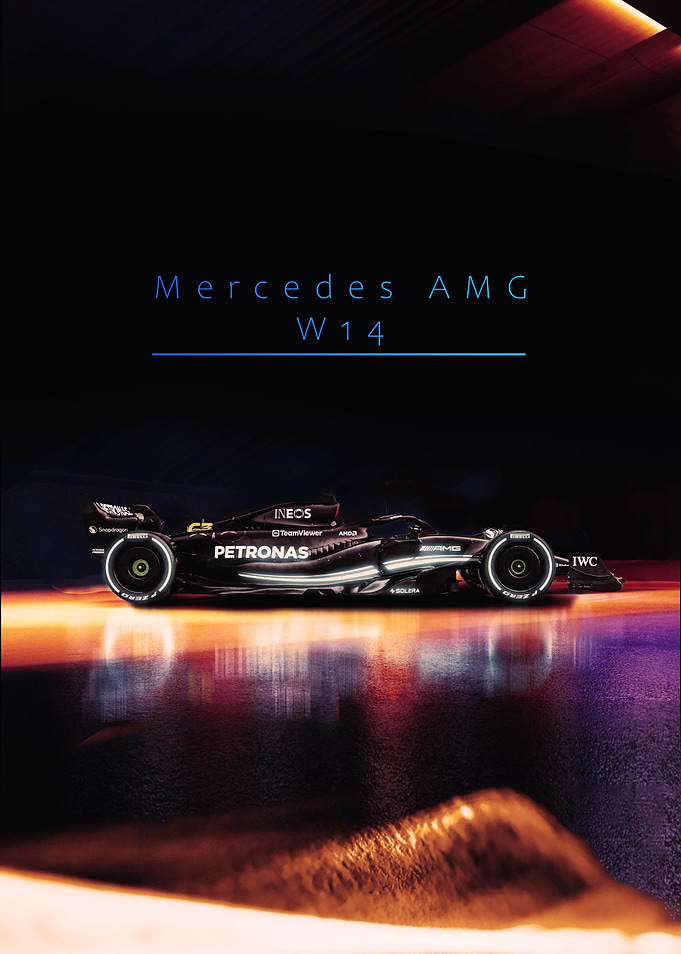 Mercedes AMG W14 F1 Car