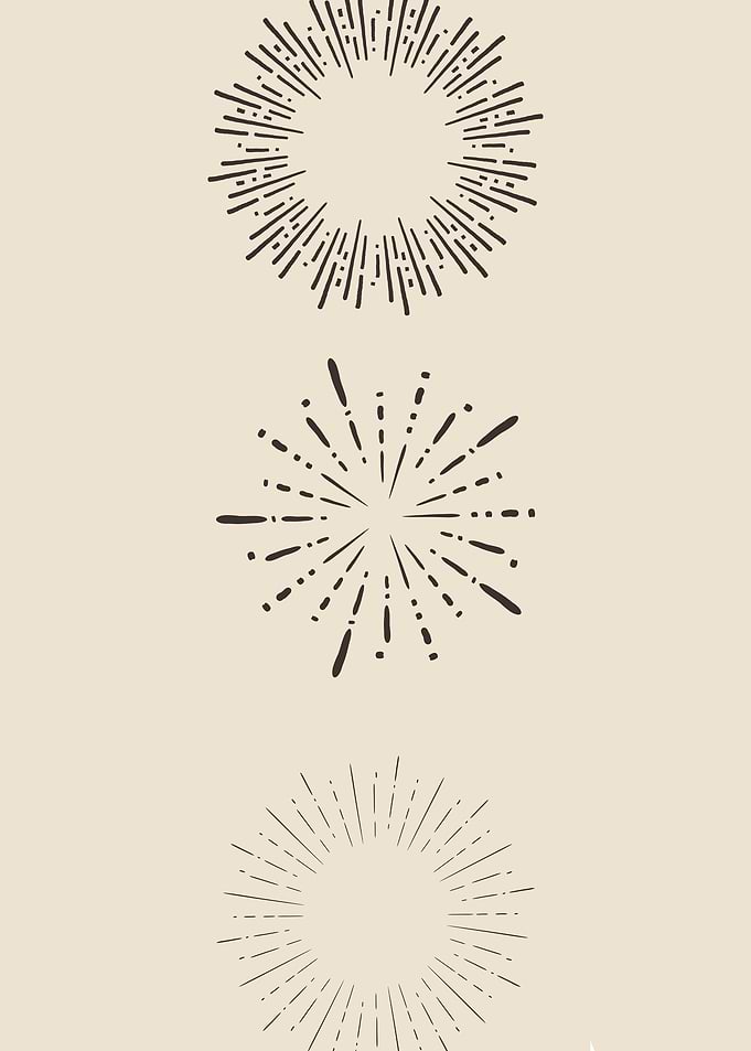 Vintage pattern poster