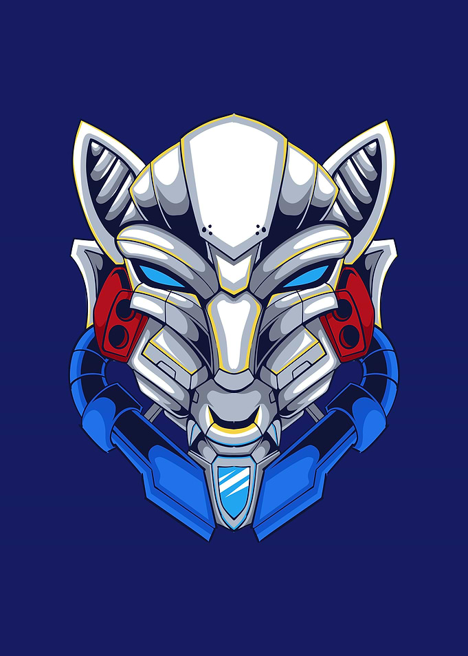 Helmet head mecha