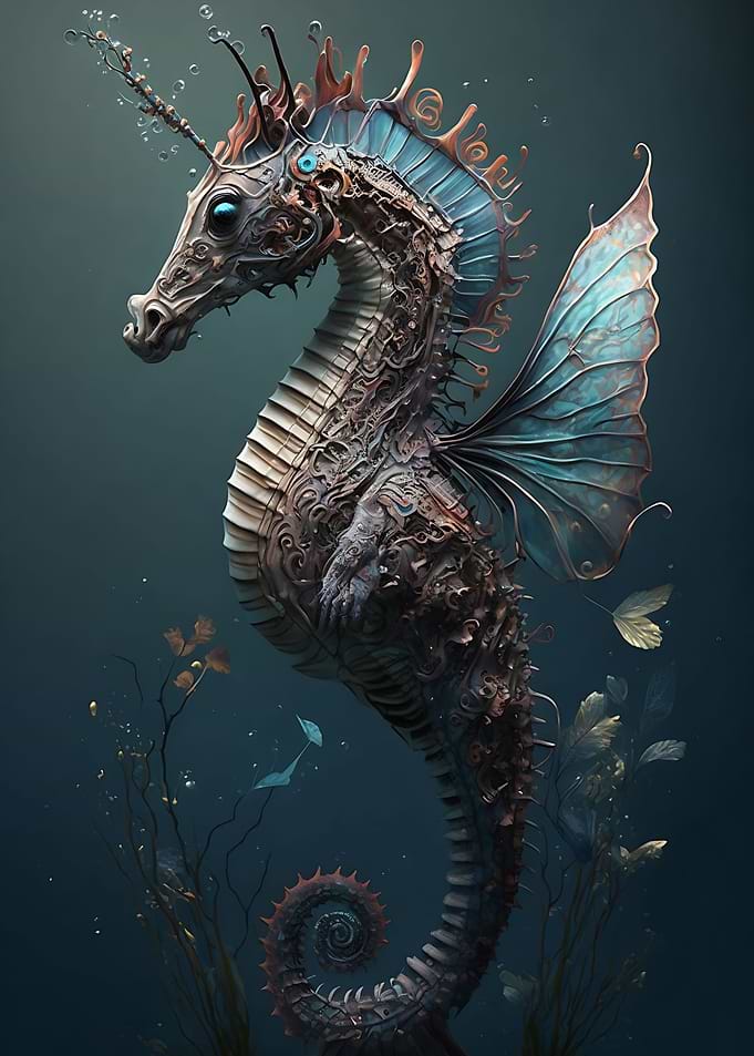Seahorse and Butterfly