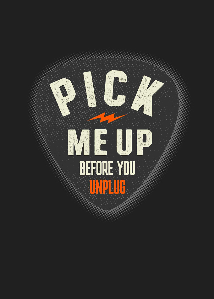 Guitar Pick Funny Musician