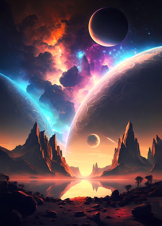 Galactic Oasis Landscape