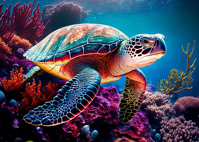Sea Turtle watercolour