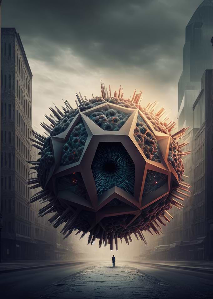 Huge alien virus
