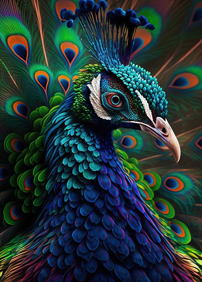 Magnificent peacock