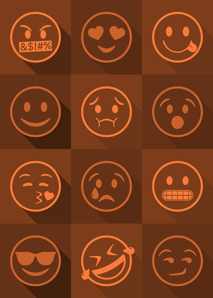 Emoji Expressions Orange