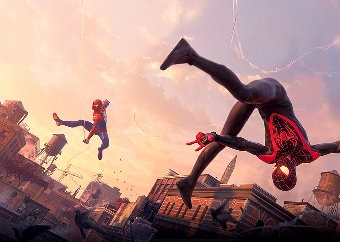 Spider-Man and Miles Morales