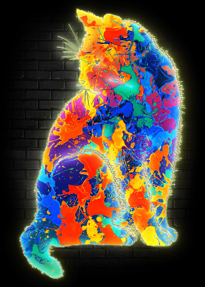 Cat neon