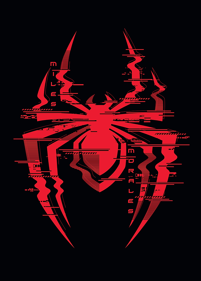 Glitched Miles Morales Spider-Symbol
