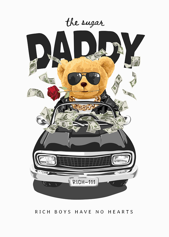 Sugar daddy with rich bear