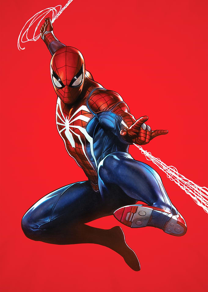 Spider-Man On red