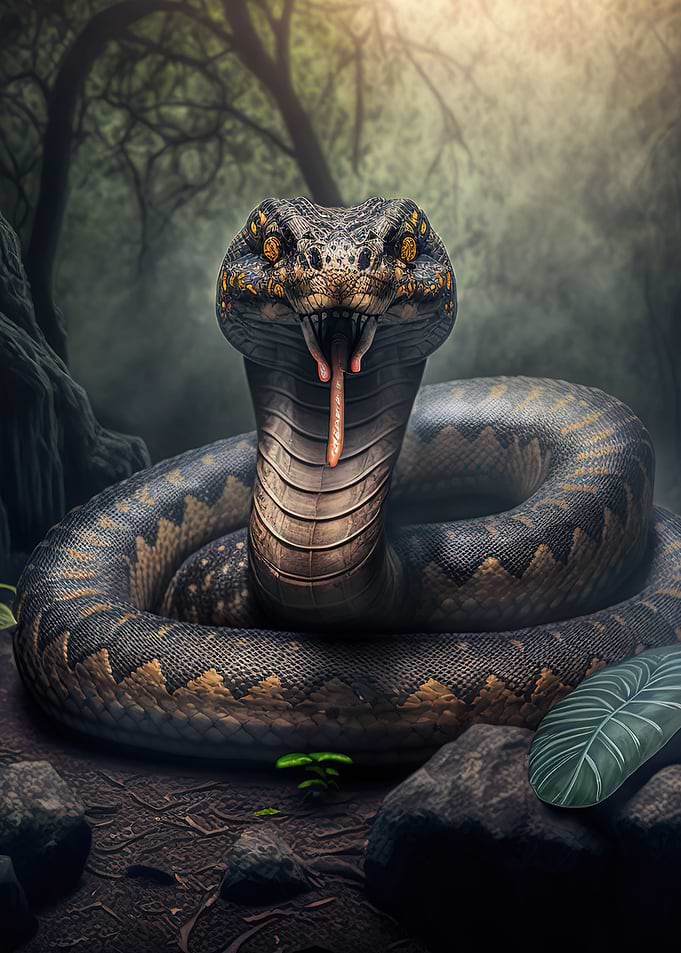 blue snake splash
