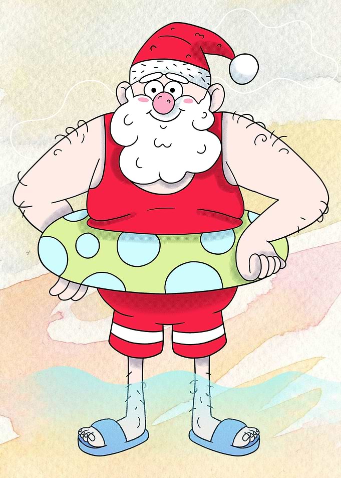 Santa Lifeguard