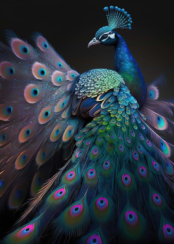 Magnificent peacock