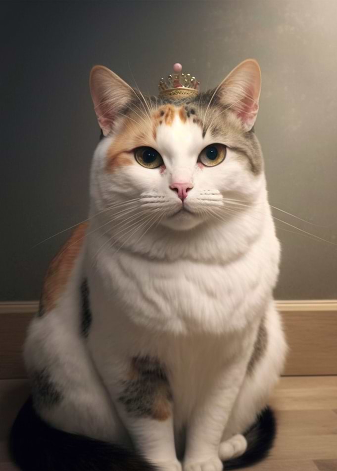 Cat King Cute Animal