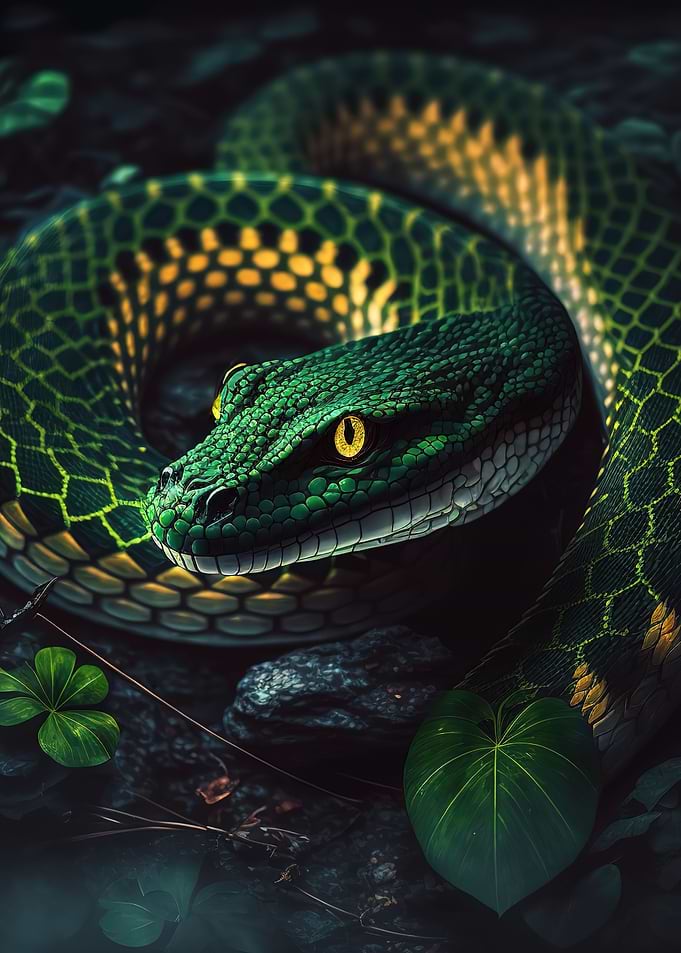 blue snake splash