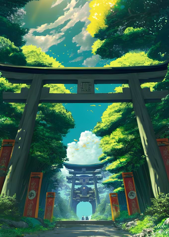 Torii Gate To The Nature