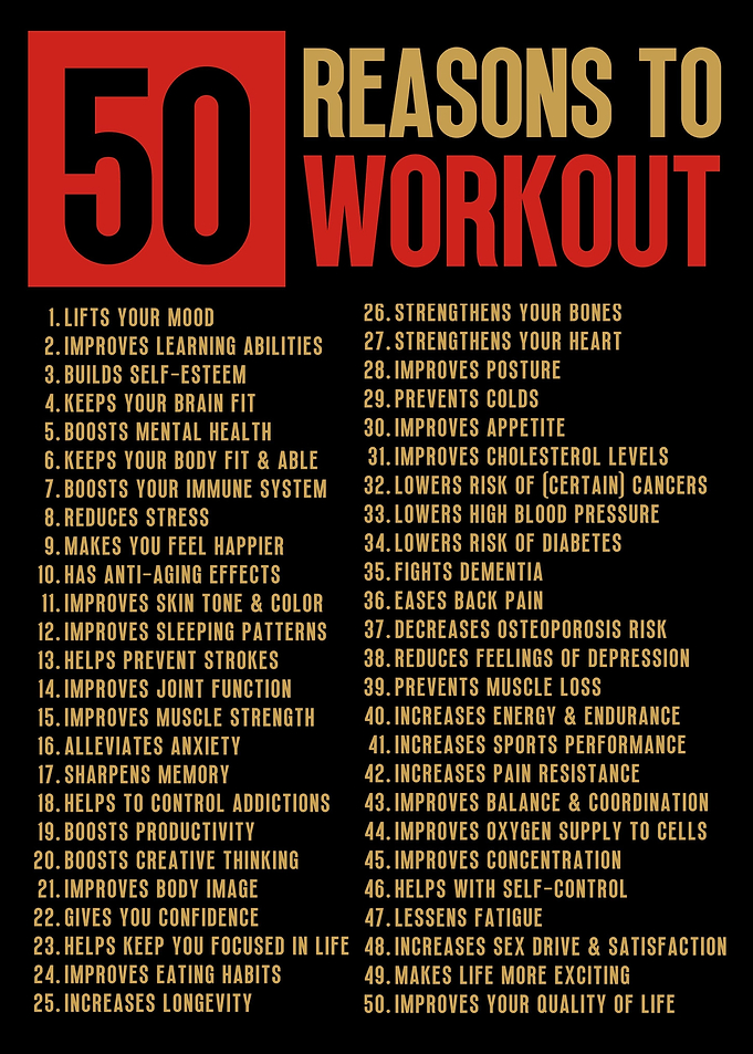50 Reason to Workout