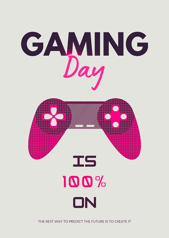 Cyber neon Gaming day