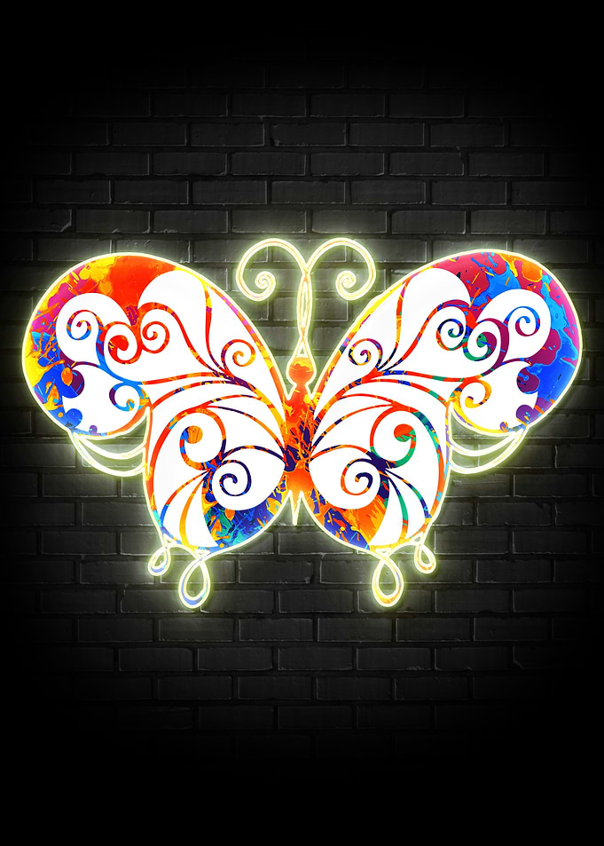 Butterfly neon