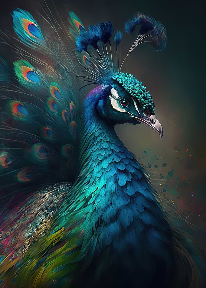 Magnificent peacock