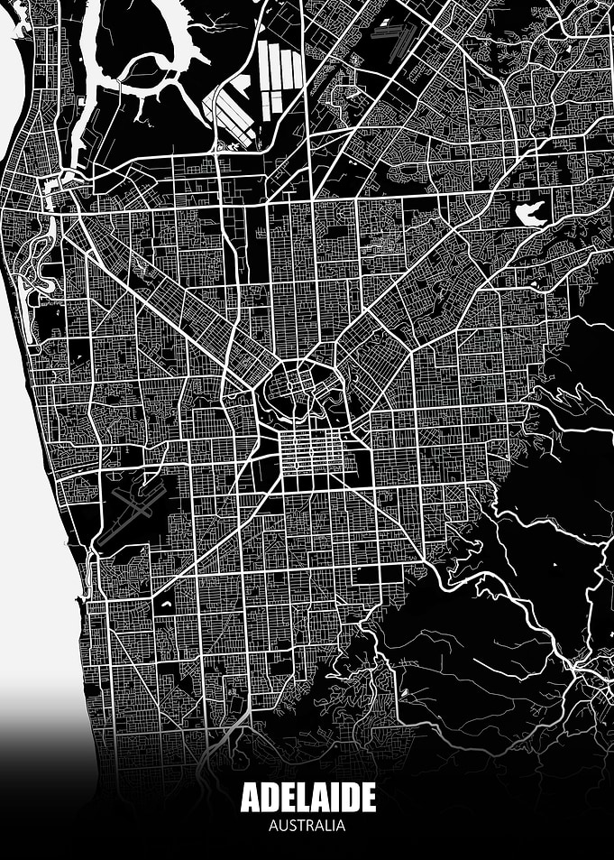 Adelaide Australia Map