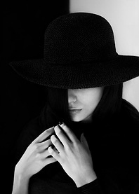 Woman in a hat