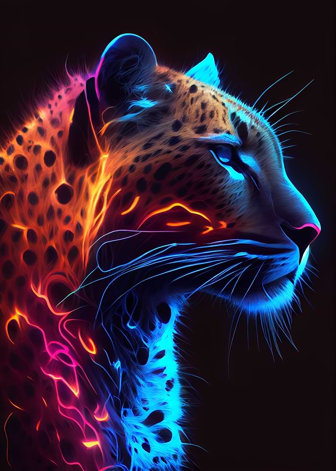 Glowing Spots Cheetah Cat