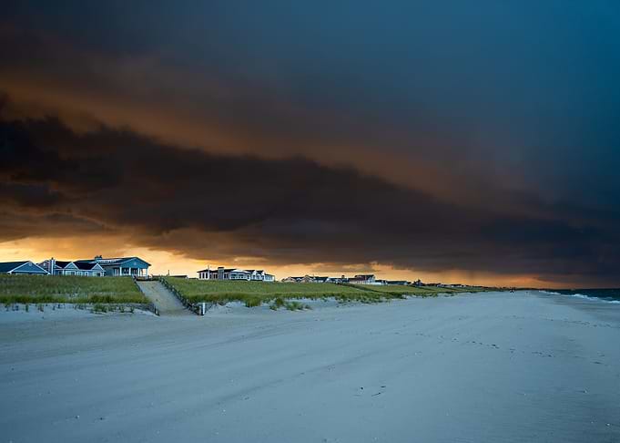 Beach Before Sunset Storm