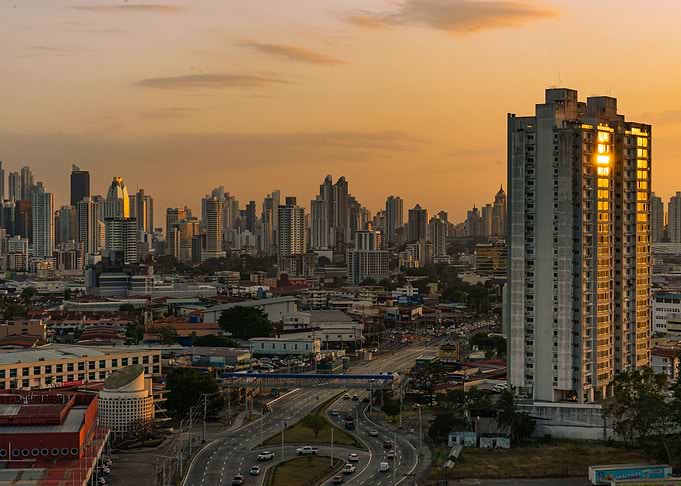 A Sunset in Panama City