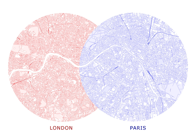 London Paris Map