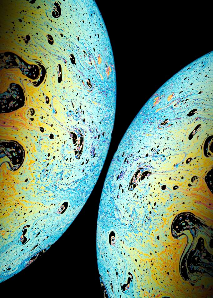Blue Soap Bubbles