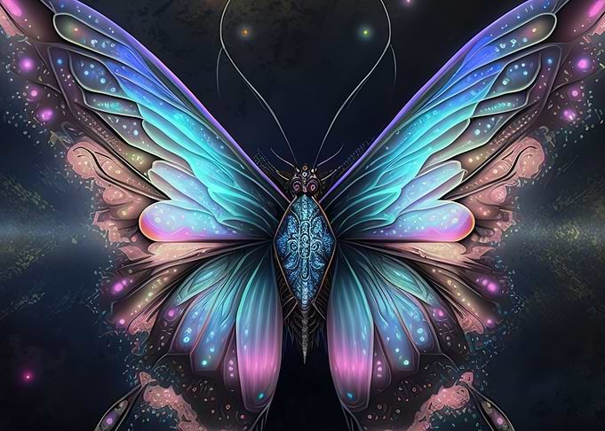 Tropics Butterfly Neon