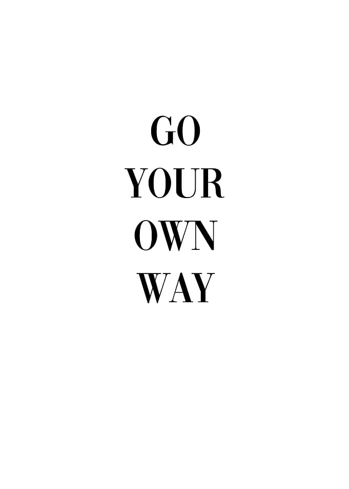 Go Your Own Way