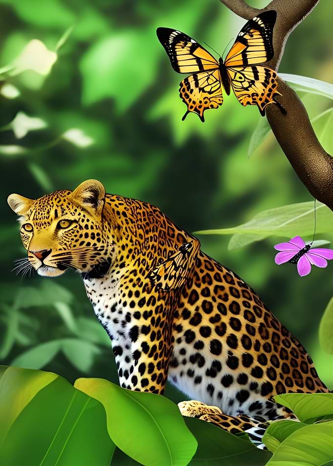 Leopard Animal Butterfly