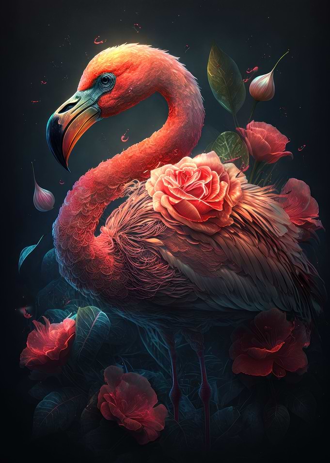 Flower Flamingo