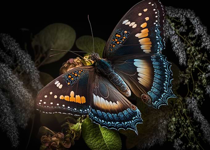 Butterfly on a tree