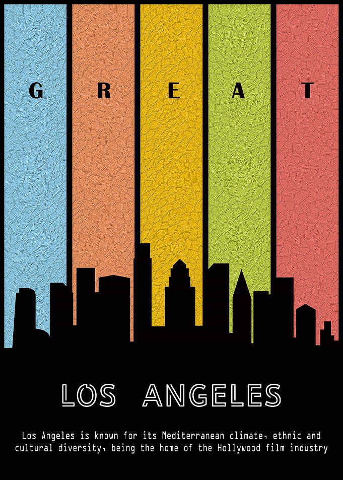 los angeles city skyline