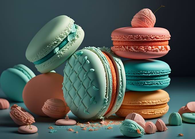 Macarons Baking Bakery