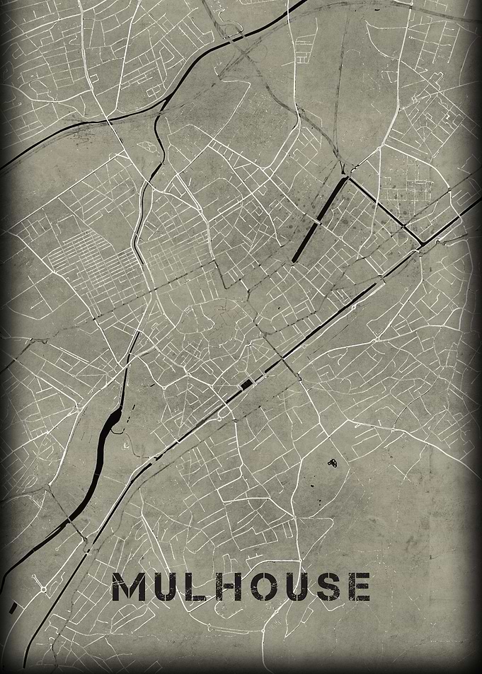 Mulhouse old western map