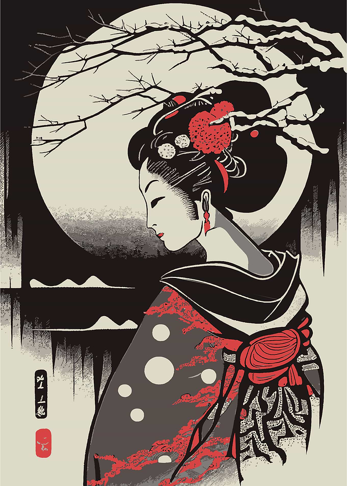 Geisha in the park3